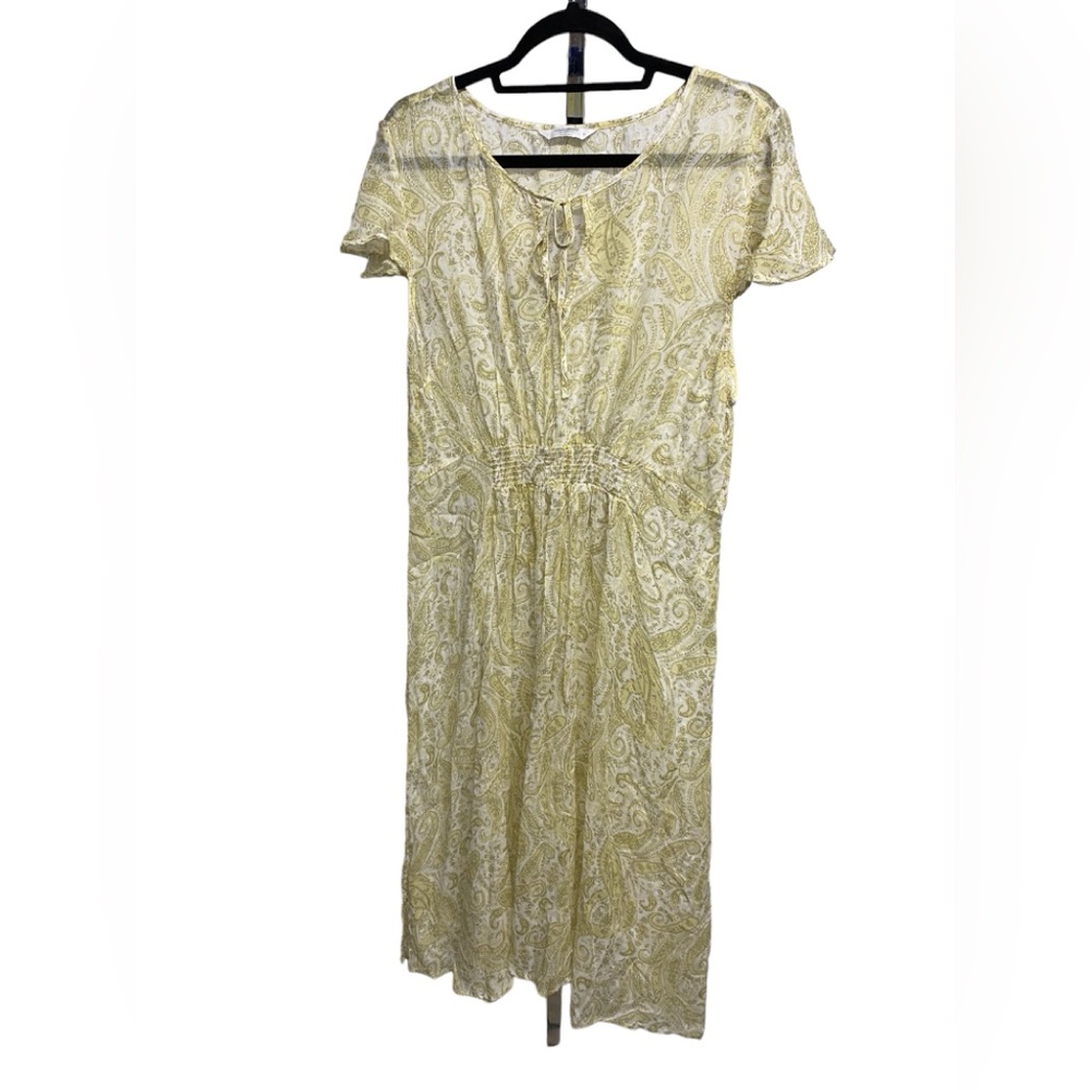 Lucky brand tissue thin paisley summer dress size X-Large